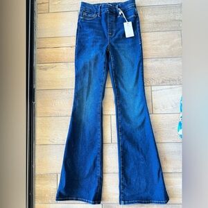 Good American Power Stretch Pull-on Flare Jeans